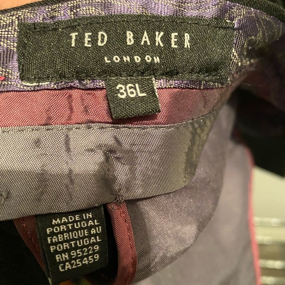 NWOT men’s Ted Baker London black dress pants 36L - Picture 2 of 2